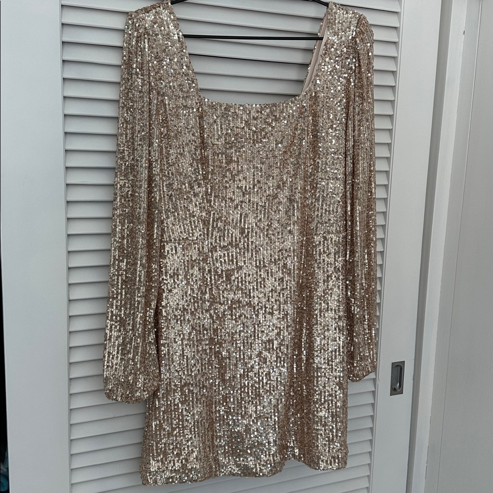 NWT Lilly Pulitzer Zelda skirted romper GOLD knit sequins Size 10 - Picture 11 of 17